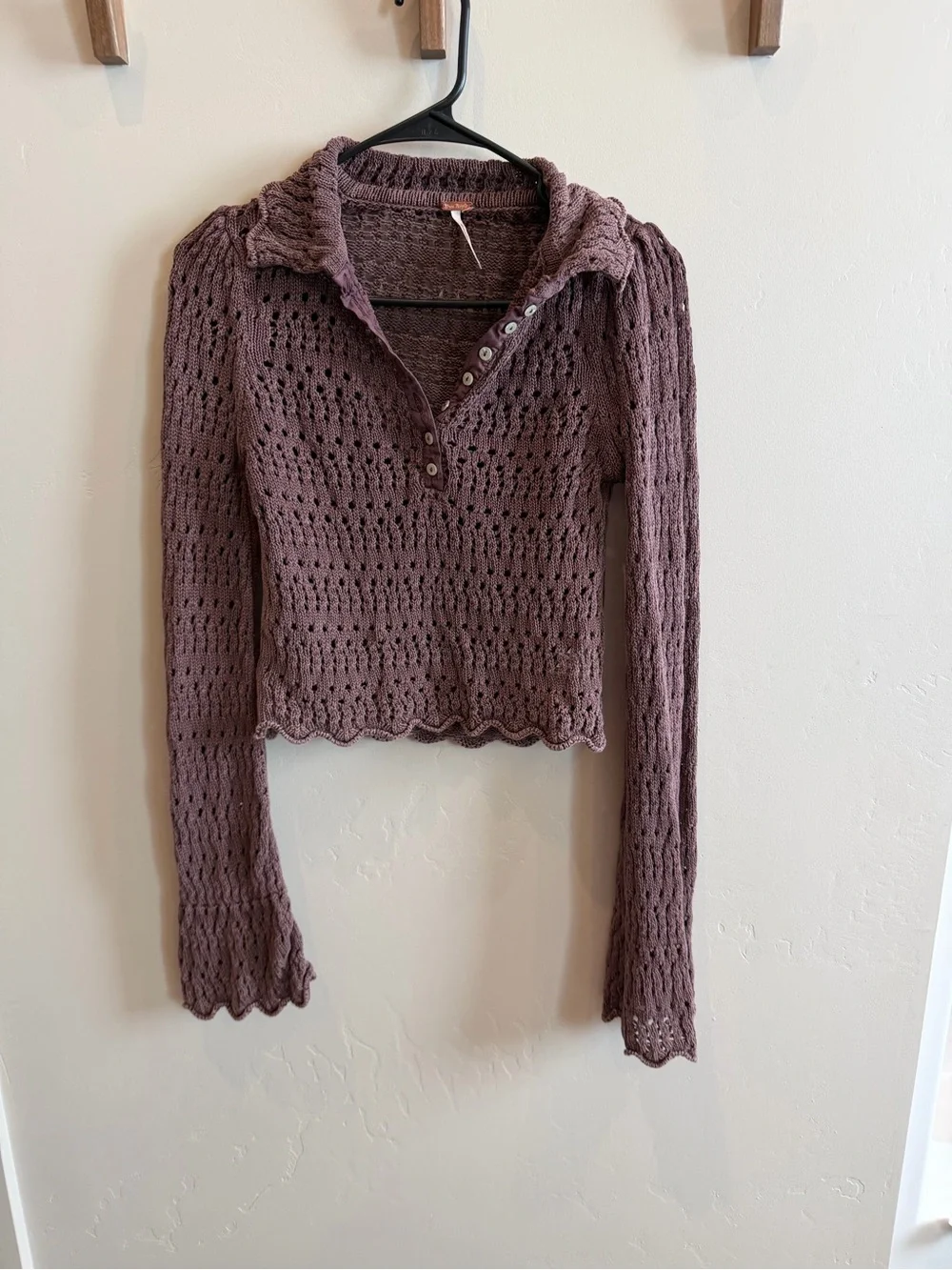 Free people pointelle sweater